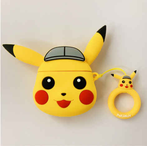 Lucky Hat Pikachu Silicone AirPods Case - phosos store