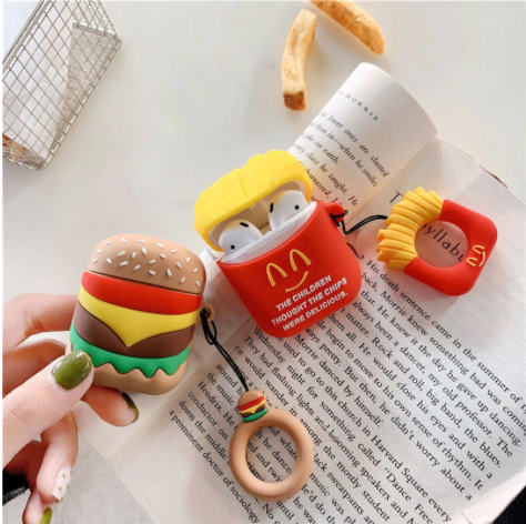 Cheeseburger Silicone AirPods Case - phosos store