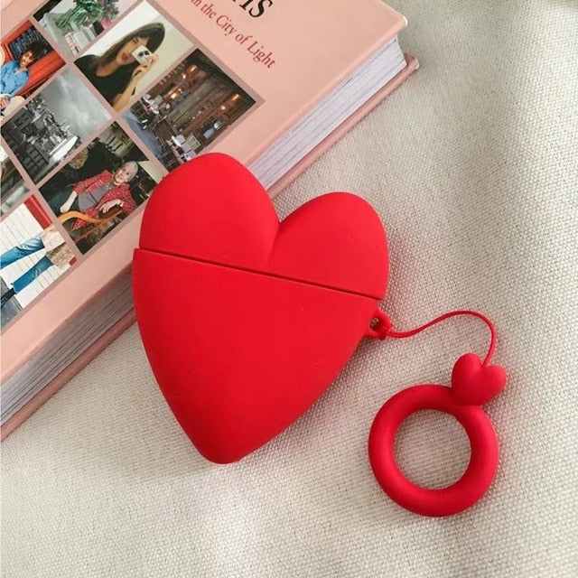 Love Heart Silicone AirPod Cases - phosos store