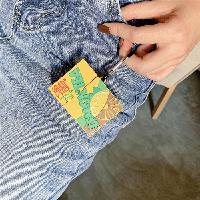 Lemon Tea Silicone AirPods Case - phosos store