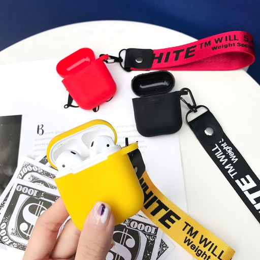 Off-White Protective AirPods Case - phosos store