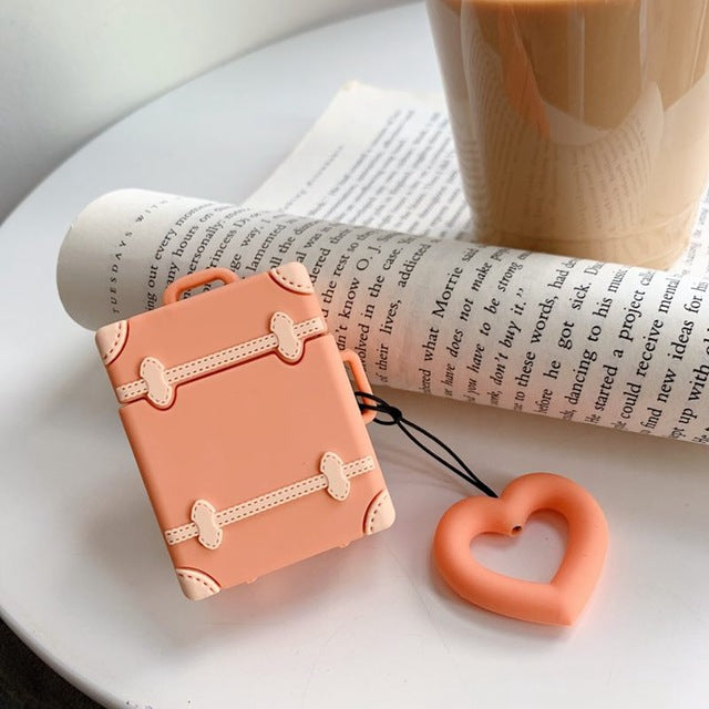 Cute Luggage Silicone AirPod Cases - phosos store