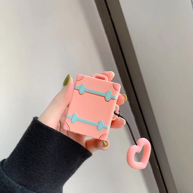 Cute Luggage Silicone AirPod Cases - phosos store