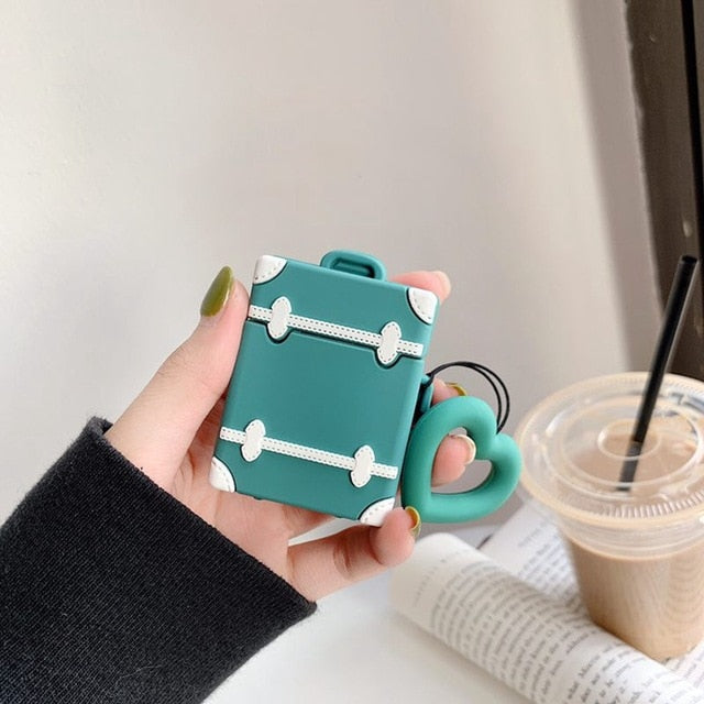 Cute Luggage Silicone AirPod Cases - phosos store