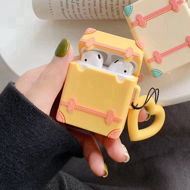 Cute Luggage Silicone AirPod Cases - phosos store