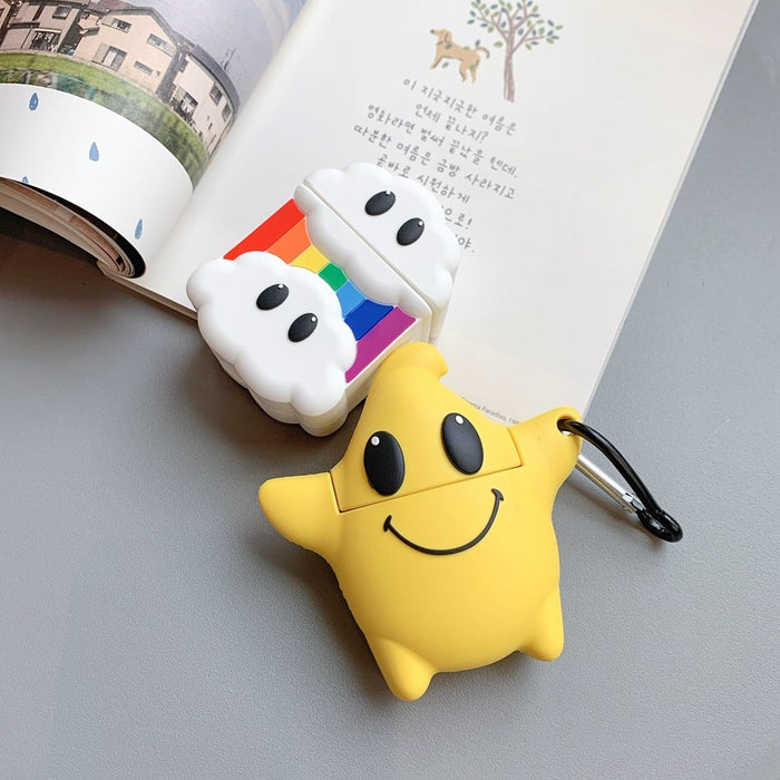 Rainbow Clouds Silicone AirPods Case - phosos store