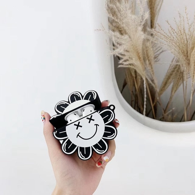 Happy Sunflower Silicone AirPods Case - phosos store