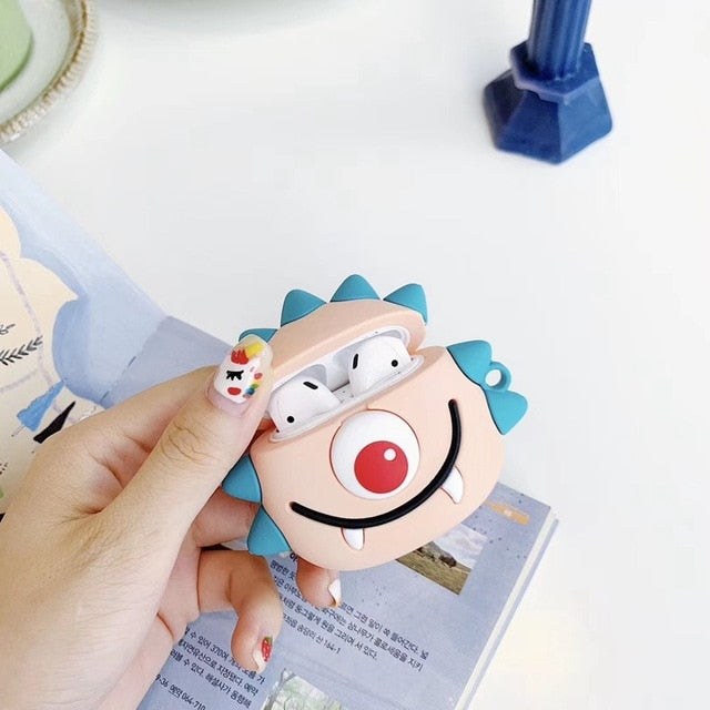 Cute Monster Silicone AirPods Case - phosos store