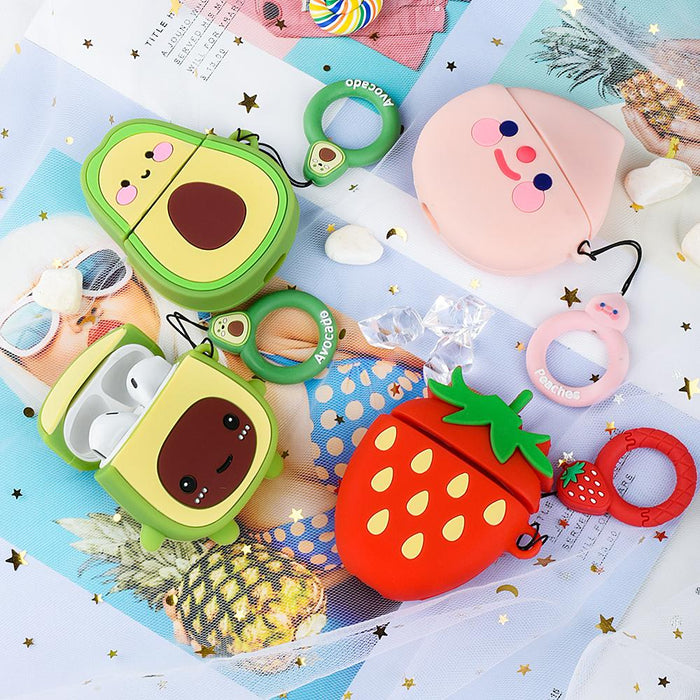 Cute Fruit Silicone AirPod Cases - phosos store