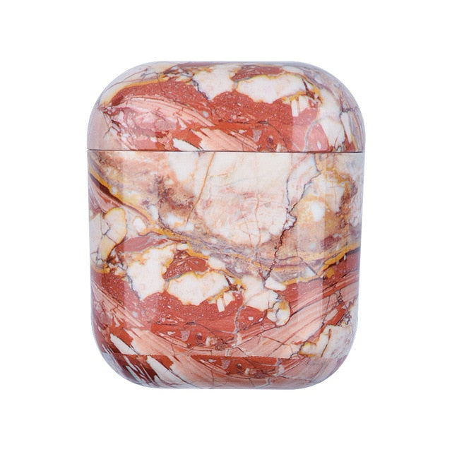 Marble Pattern Protective AirPods Case - phosos store