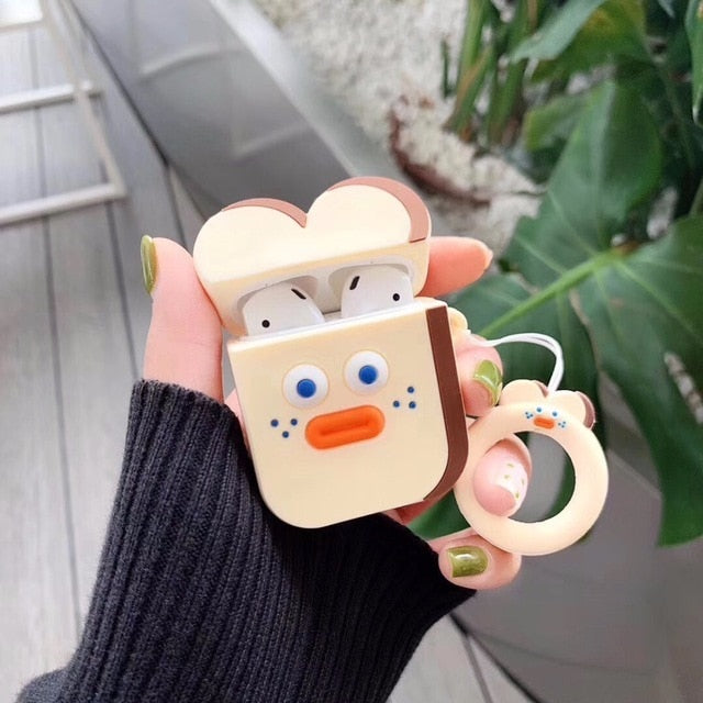 Bread Face Silicone AirPod Cases - phosos store