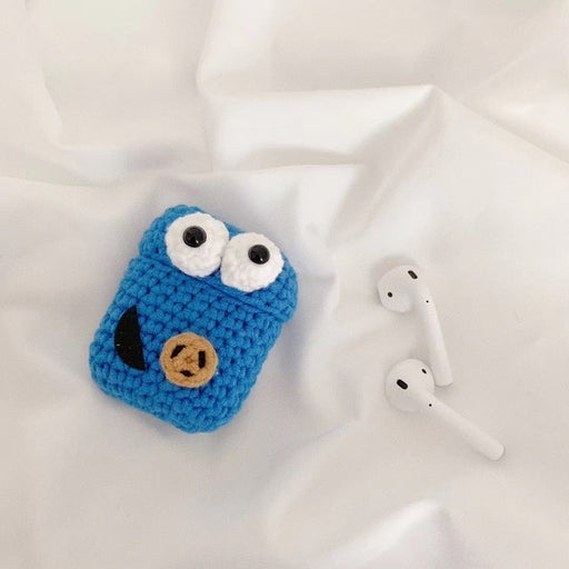 Plush Cookie Monster AirPods Case - phosos store