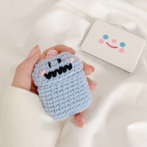 Blue Plush Monster AirPods Case - phosos store