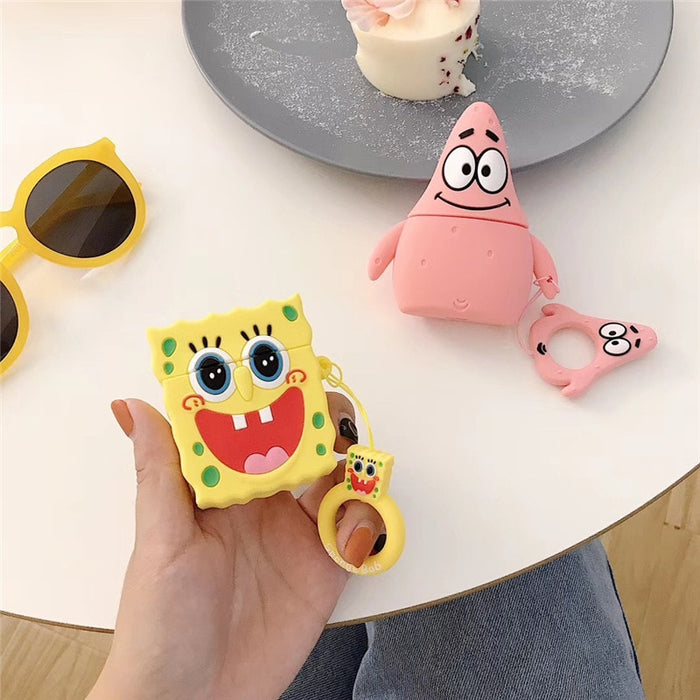 SpongeBob and Patrick Silicone AirPod Cases - phosos store