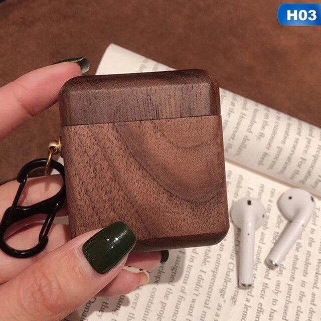 Wooden Protective AirPods Case - phosos store