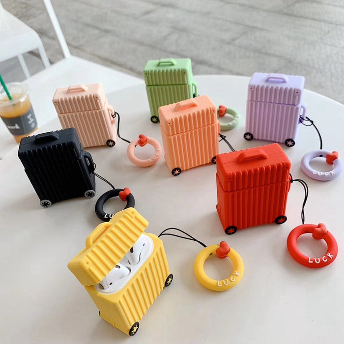 Cute Luggage Silicone AirPod Cases - phosos store