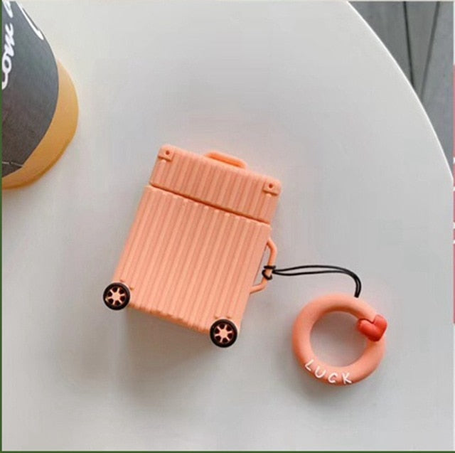 Cute Luggage Silicone AirPod Cases - phosos store