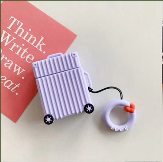 Cute Luggage Silicone AirPod Cases - phosos store