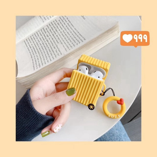 Cute Luggage Silicone AirPod Cases - phosos store