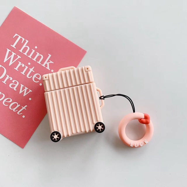 Cute Luggage Silicone AirPod Cases - phosos store